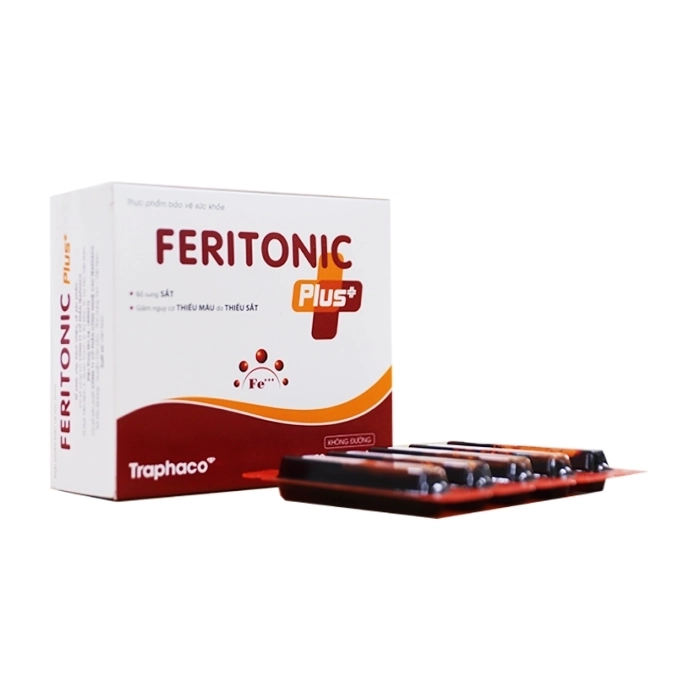 Feritonic Plus + Traphaco 4 vỉ x 5 ống x 10ml - Bổ sung sắt
