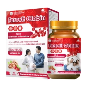 Ferovit Globin Win Pharma 30 viên - Bổ sung sắt, acid folic