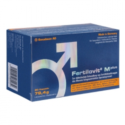 Tpbvsk tăng chất lượng tinh trùng Fertilovit Mplus, Hộp 60 viên Tpbvsk tăng chất lượng tinh trùng Fertilovit Mplus, Hộp 60 viên