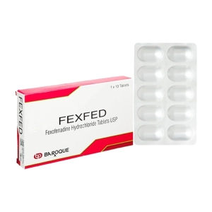 Fexfed 180mg Baroque Pharma 1 vỉ x 10 viên (Fexofenadine)