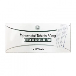 Fexogold 80mg Precise 1 vỉ x 10 viên - Hạ acid uric máu