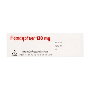 Fexophar 120mg TV.Pharm 5 vỉ x 10 viên (Fexofenadin hydroclorid)