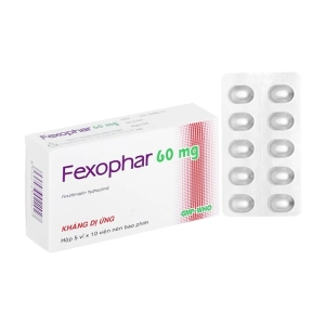Fexophar 60mg TV.Pharm 5 vỉ x 10 viên (Fexofenadin hydroclorid)