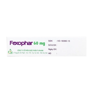 Fexophar 60mg TV.Pharm 5 vỉ x 10 viên (Fexofenadin hydroclorid)