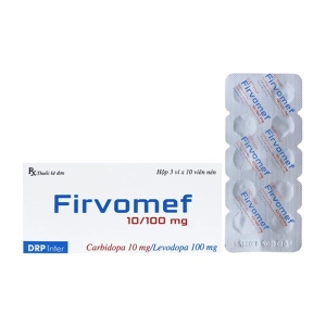 Firvomef 10/100mg DRP Inter 3 vỉ x 10 viên (Carbidopa + Levodopa)