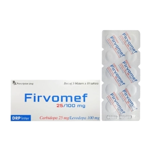 Firvomef 25/100mg DRP Inter 3 vỉ x 10 viên (Carbidopa + Levodopa)
