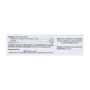Firvomef 25/250mg DRP Inter 3 vỉ x 10 viên (Carbidopa + Levodopa)