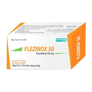 Flezinox 50 BV Pharma 10 vỉ x 10 viên (Fenofibrate)