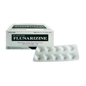 Flunarizine 5mg Khapharco 50 vỉ x 10 viên (Flunarizine)