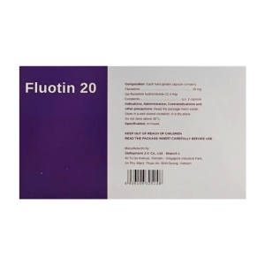 Fluotin 20 Stellapharm 10 vỉ x 10 viên (Fluoxetine)