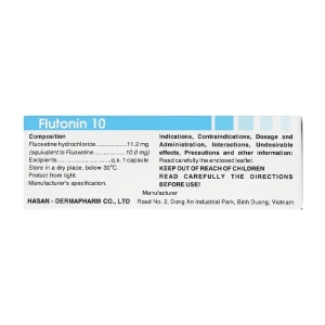 Flutonin 10 Hasan 3 vỉ x 10 viên Flutonin 10 Hasan 3 vỉ x 10 viên