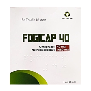 Fogicap 40 Medbolide 20 gói x 2.5g (Omeprazol + Natri bicarbonat)