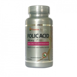 Viên bổ sung Folic Acid Plus Iron, Chai 100 viên Viên bổ sung Folic Acid Plus Iron, Chai 100 viên