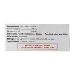 Forsancort Tablet 10mg Medipharco 10 vỉ x 10 viên (Hydrocortisone)