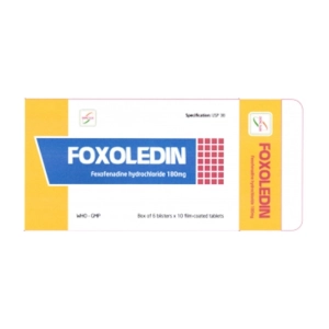 Foxoledin 180mg 6 vỉ x 10 viên