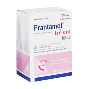Frantamol Trẻ Em 80mg Eloge France 12 gói x 1.2g