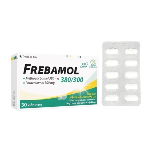 Frebamol 380/300 Fremed 3 vỉ x 10 viên (Methocarbamol + Paracetamol)