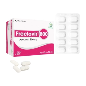 Freclovir 800 Fremed 10 vỉ x 10 viên (Acyclovir)