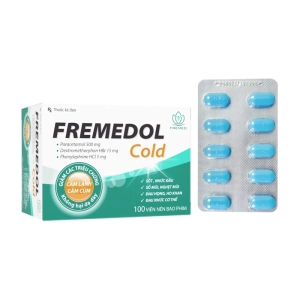 Fremedol Cold Fremed 10 vỉ x 10 viên (Paracetamol + Dextromethorphan + Phenylephrine)