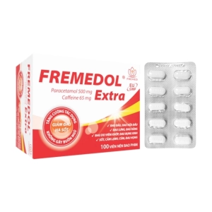 Fremedol Extra Fremed 10 vỉ x 10 viên (Paracetamol + Caffeine)