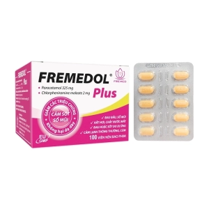Fremedol Plus Fremed 10 vỉ x 10 viên (Paracetamol + Chlorpheniramine maleate)
