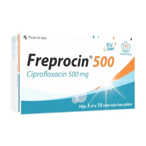 Freprocin 500 Fremed 3 vỉ x 10 viên (Ciprofloxacin)