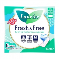 Fresh Free Laurier 8 miếng (siêu mỏng không cánh)