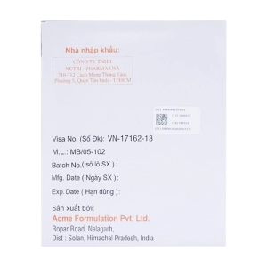 Freshvox Acme Formulation 7 vỉ x 6 viên (Clarithromycin + Esomeprazole + Tinidazole)