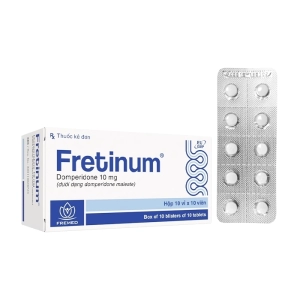 Fretinum 10mg Fremed 10 vỉ x 10 viên (Domperidone)