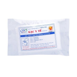 Gạc Y Tế Đông Fa  ( 5cm x 6cm x 8 lớp ) Hộp 10 miếng Gạc Y Tế Đông Fa  ( 5cm x 6cm x 8 lớp ) Hộp 10 miếng