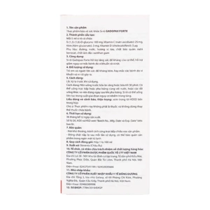 Gadopax Forte Syrup Valens 100ml - Tăng sức đề kháng cho cơ thể