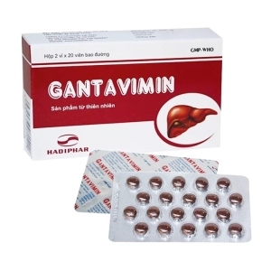 Gantavimin Hadiphar 2 vỉ x 20 viên