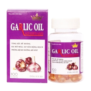 Garlic Oil Kingphar 100 viên - Hỗ trợ giảm mỡ máu Garlic Oil Kingphar 100 viên - Hỗ trợ giảm mỡ máu