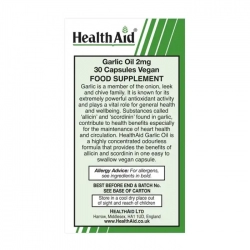Garlic Oil Odourless 2mg Healthaid - Viên dầu tỏi không mùi Garlic Oil Odourless 2mg Healthaid - Viên dầu tỏi không mùi