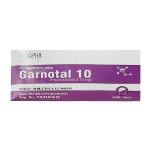 Garnotal 10 Danapha 10 vỉ x 10 viên Garnotal 10 Danapha 10 vỉ x 10 viên