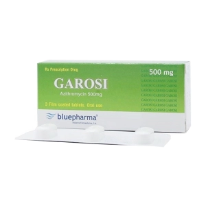 Garosi 500mg Bluepharma 1 vỉ x 3 viên (Azithromycin)