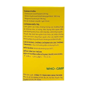 Gastsus BRV 30 gói x 10ml (Oxethazaine + Nhôm hydroxit + Magnesium hydroxide)