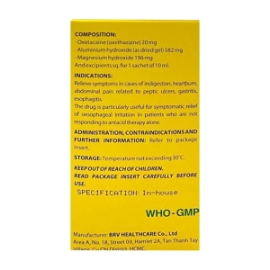 Gastsus BRV 30 gói x 10ml (Oxethazaine + Nhôm hydroxit + Magnesium hydroxide)