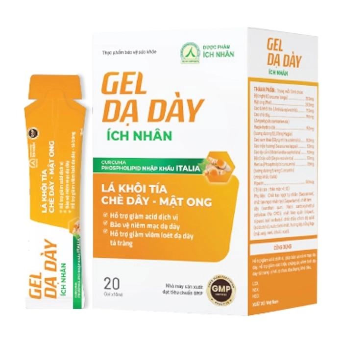 Gel Dạ Dày Ích Nhân 20 gói x 10ml - Hỗ trợ giảm acid dịch vị