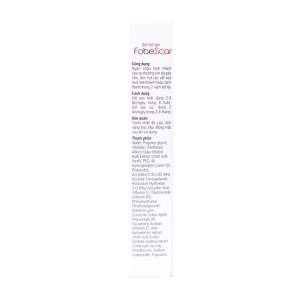 Gel Mờ Sẹo Fobe Scar Fobelife 10g Gel Mờ Sẹo Fobe Scar Fobelife 10g