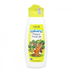 Gel tắm gội cao cấp 2 trong 1 cho trẻ em Kidcare Shampoo & Shower 300ml Crevil