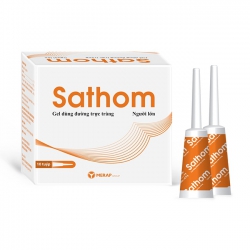 Gel thụt trực tràng SATHOM 10g, hộp 10 tuýp x 10 g