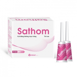 Gel thụt trực tràng SATHOM 8g, hộp 10 tuýp x 8g Gel thụt trực tràng SATHOM 8g, hộp 10 tuýp x 8g