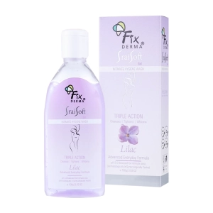 Gel vệ sinh phụ nữ Fixderma Sraisoft Gel Intimate Hygiene Wash Lilac 100g (mùi tử đinh hương)