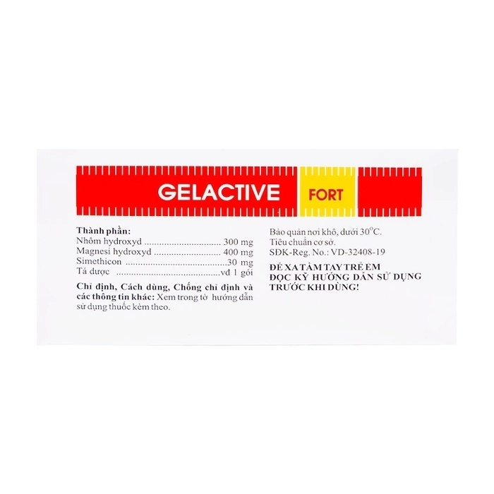 Gelactive Fort Hasan 30 gói x 10ml Gelactive Fort Hasan 30 gói x 10ml