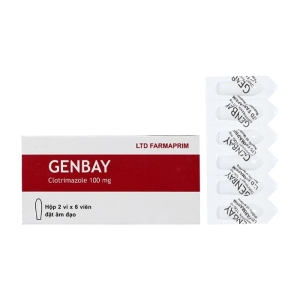 Genbay 100mg Farmaprim 2 vỉ x 6 viên (Clotrimazole)