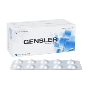 Gensler 5mg Davipharm 10 vỉ x 10 viên (Ramipril)
