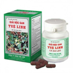 Giải độc gan Tuệ Linh Cà gai leo, cây mật nhân, Hộp 60 viên