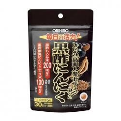 Giấm tỏi đen Sesamin Orihiro 150 viên - Giảm cholesterol trong máu Giấm tỏi đen Sesamin Orihiro 150 viên - Giảm cholesterol trong máu