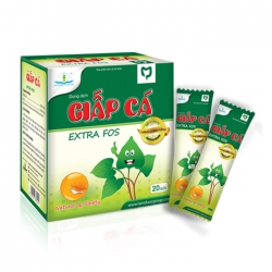Dung dịch Giấp cá Extra Fos - dùng cho trẻ em, Hộp 20 gói
